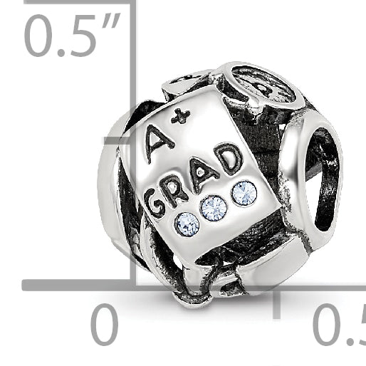 Sterling Silver Reflections Crystals Graduation Bead