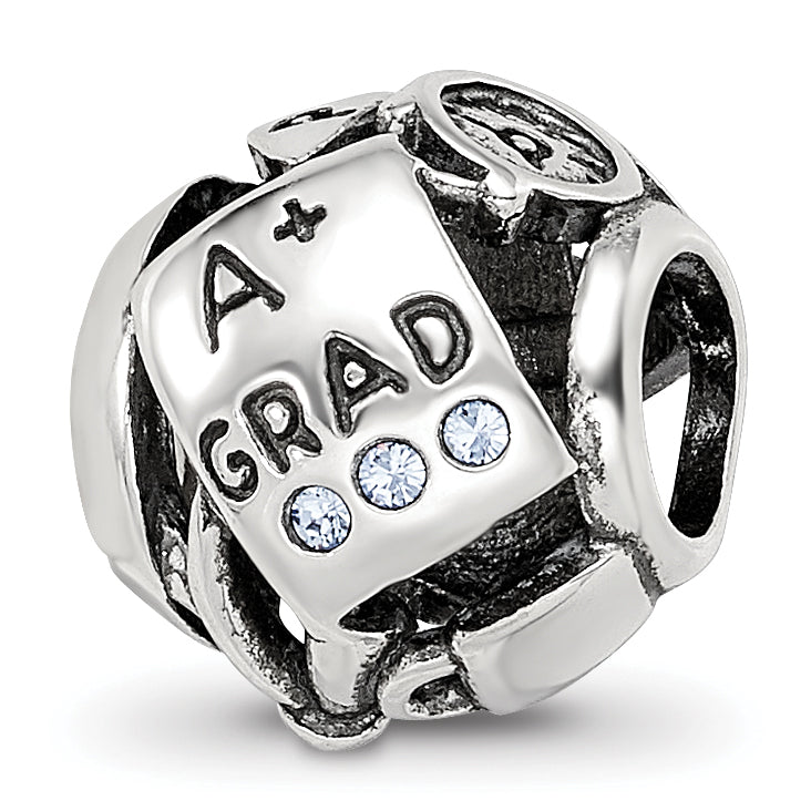 Sterling Silver Reflections Crystals Graduation Bead