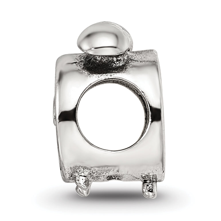 Sterling Silver Reflections Alarm Clock Bead