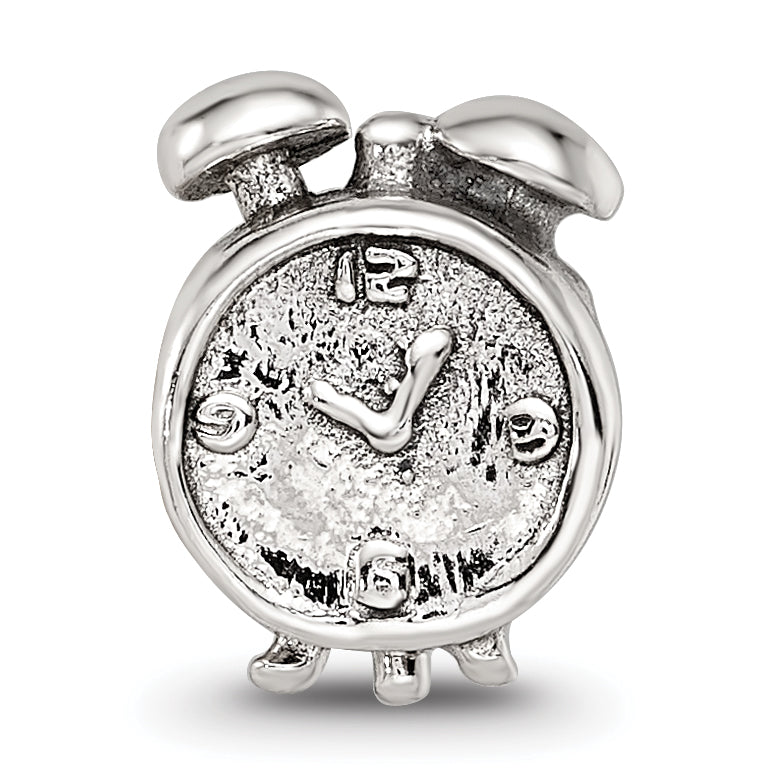 Sterling Silver Reflections Alarm Clock Bead