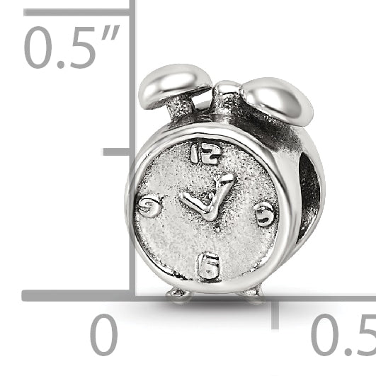 Sterling Silver Reflections Alarm Clock Bead