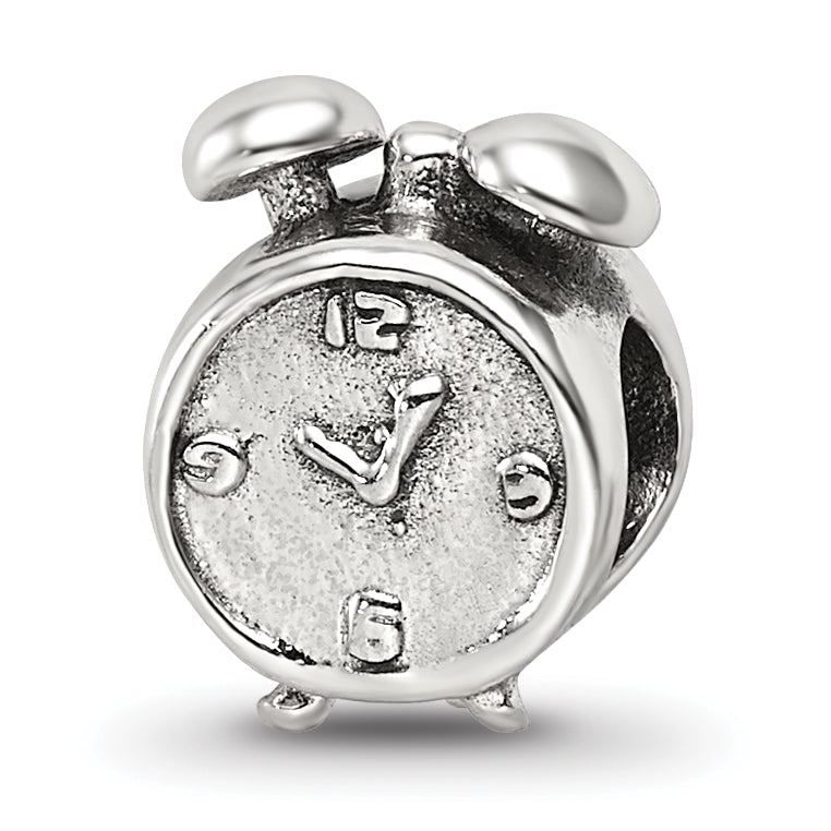 Sterling Silver Reflections Alarm Clock Bead