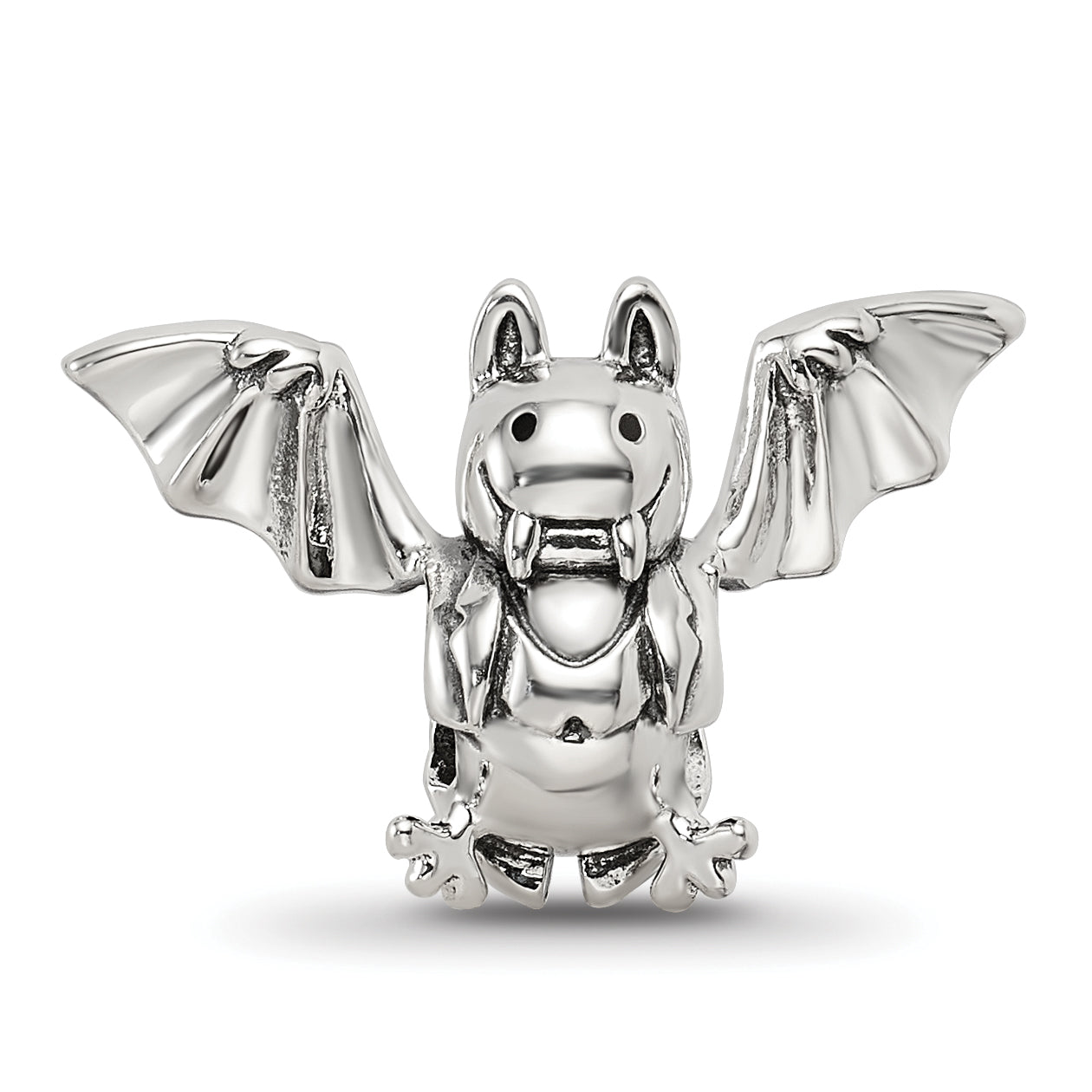 Sterling Silver Reflections Bat Bead