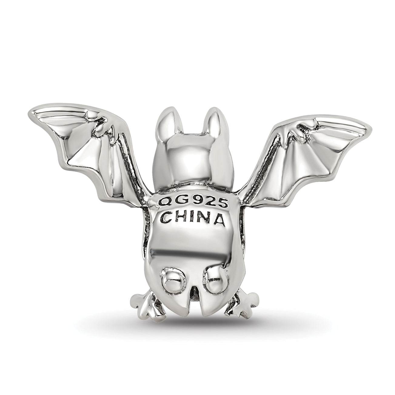 Sterling Silver Reflections Bat Bead