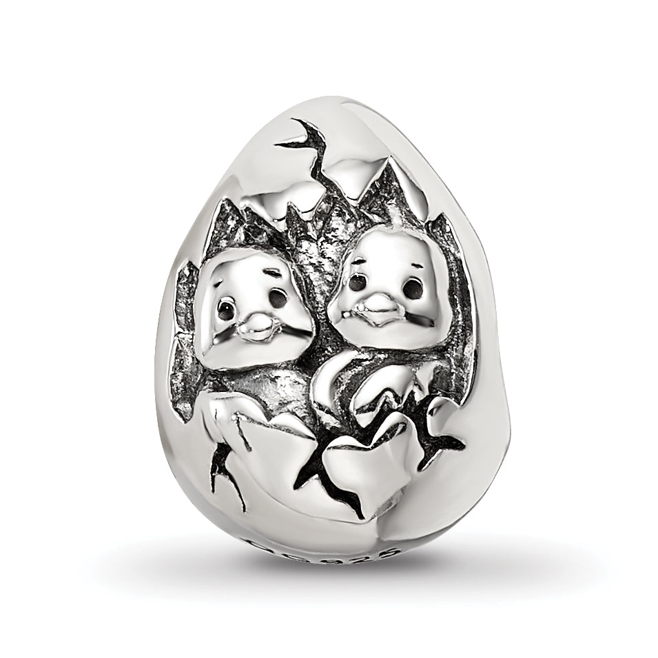 Sterling Silver Reflections Easter Chicks Bead