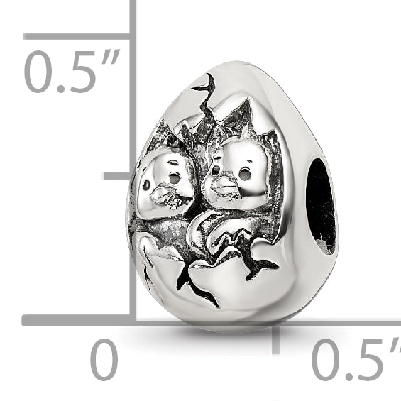 Sterling Silver Reflections Easter Chicks Bead