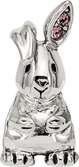 Sterling Silver Reflections Crystals Bunny Bead