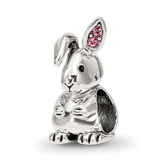 Sterling Silver Reflections Crystals Bunny Bead