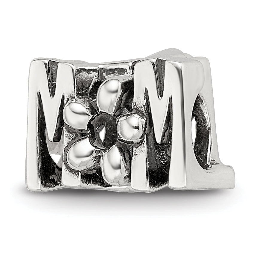 Sterling Silver Reflections Best Mom Two Sided Bead