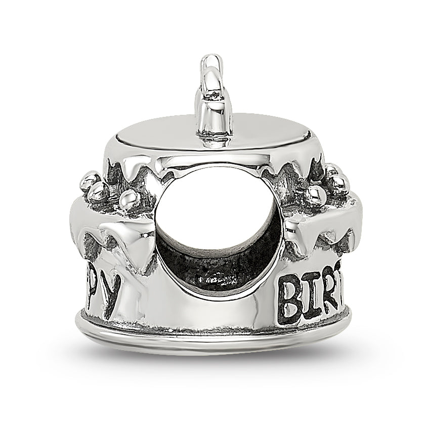 Sterling Silver Reflections Birthday Cake Bead