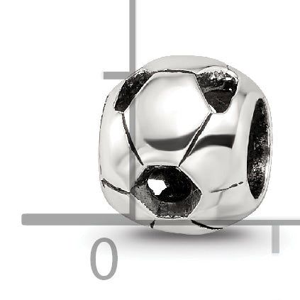 Sterling Silver Reflections Soccer Ball Bead