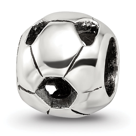 Sterling Silver Reflections Soccer Ball Bead