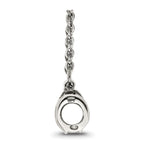 Sterling Silver 925 Handbag Themed Bead with Antiqued Finish