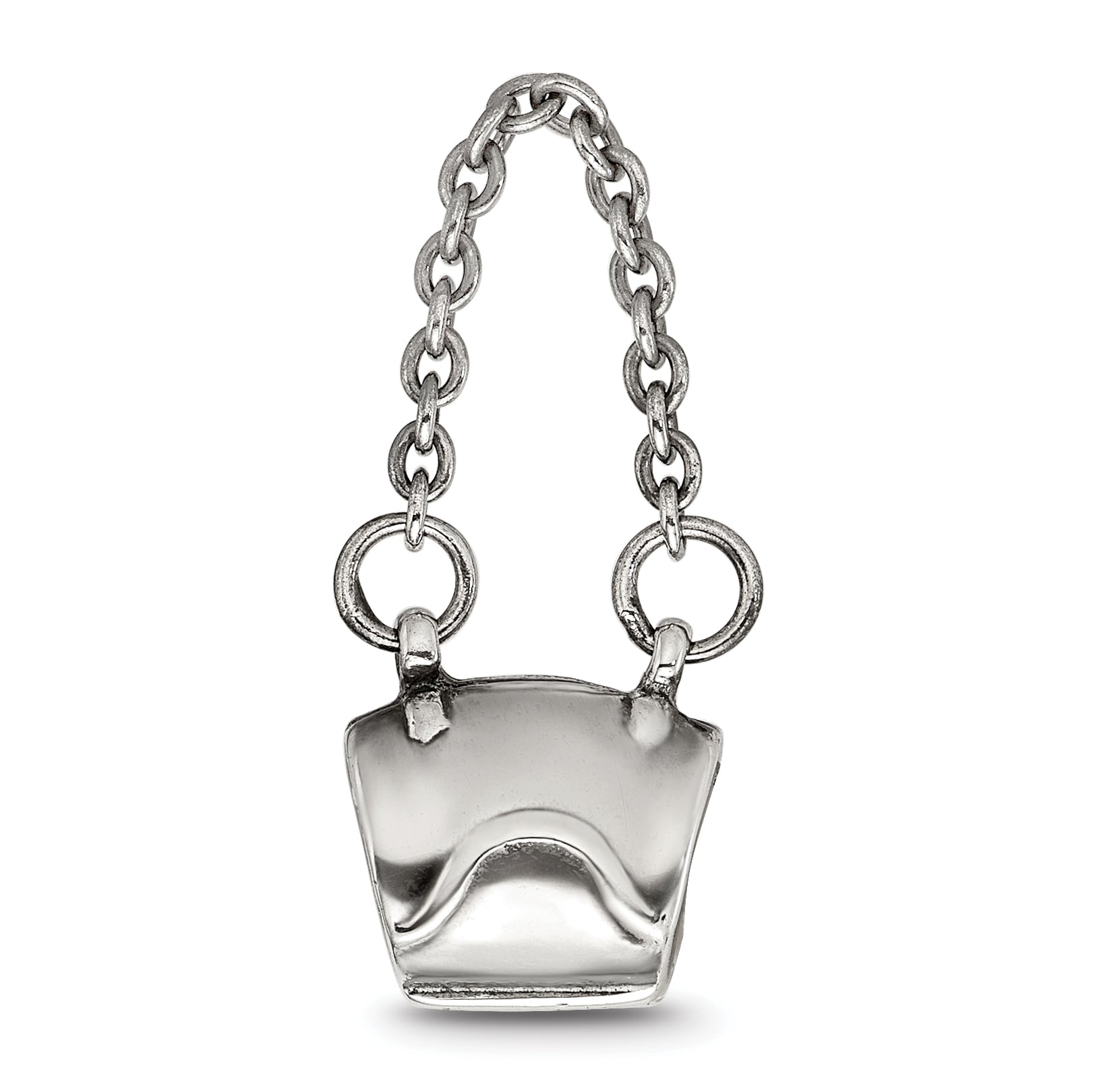 Sterling Silver 925 Handbag Themed Bead with Antiqued Finish