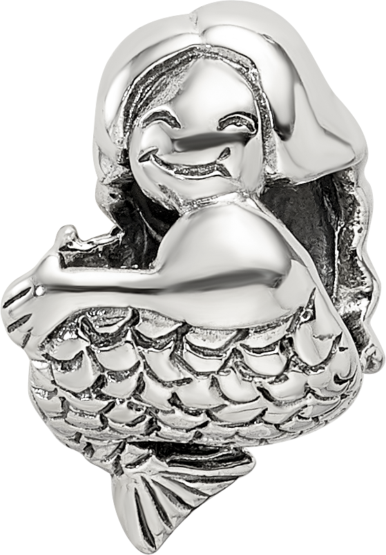 Sterling Silver Reflections Mermaid Bead