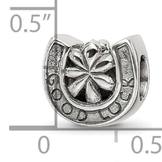 Sterling Silver Reflections Horseshoe Good Luck Bead