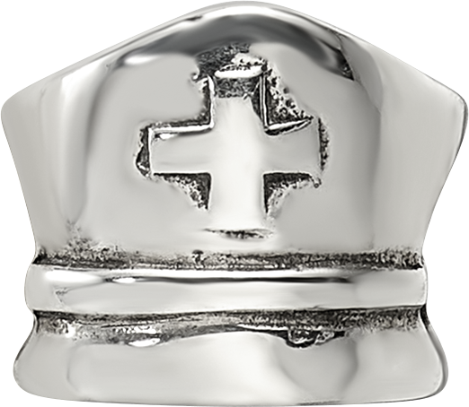 Sterling Silver Reflections Nurse Hat Bead