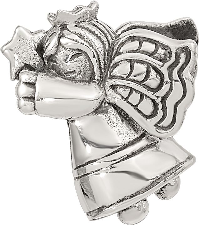 Sterling Silver Reflections Christmas Angel Bead