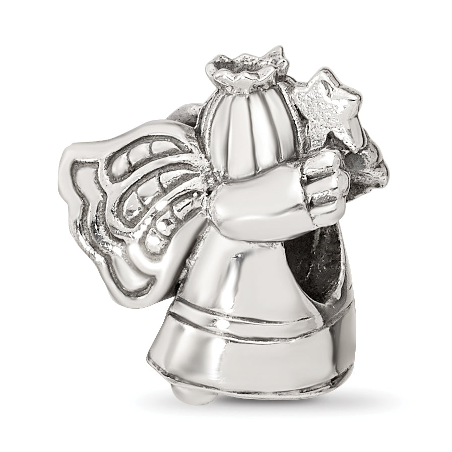 Sterling Silver Reflections Christmas Angel Bead