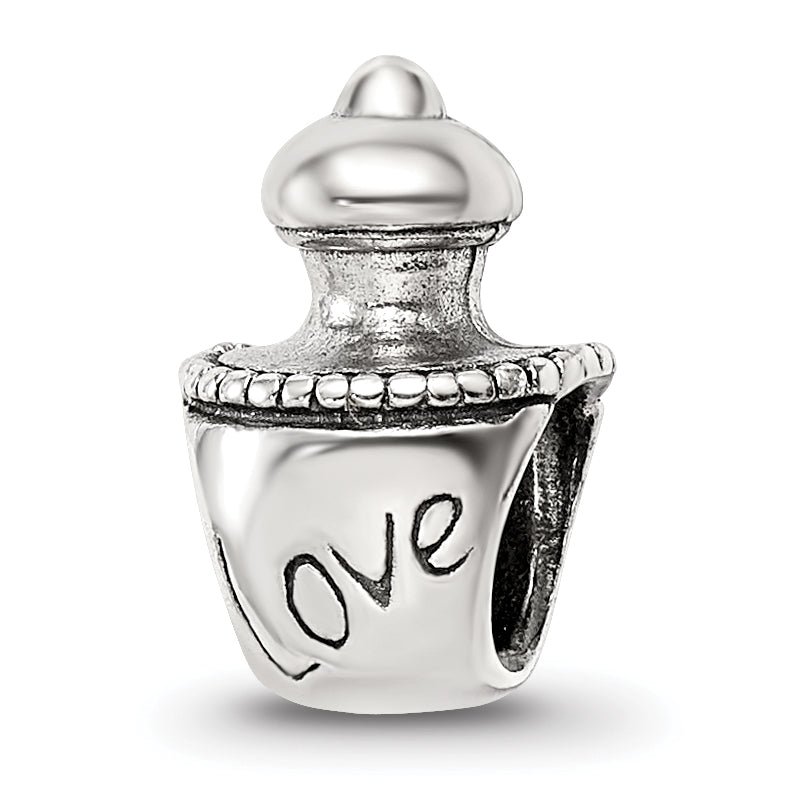 Sterling Silver Reflections Love Perfume Bottle Bead Main image