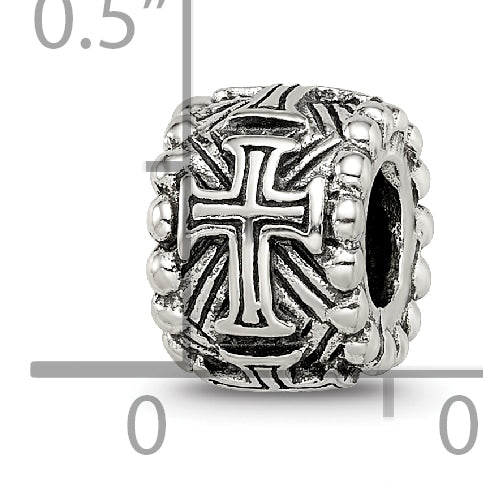 Sterling Silver Reflections Cross Spacer Bead