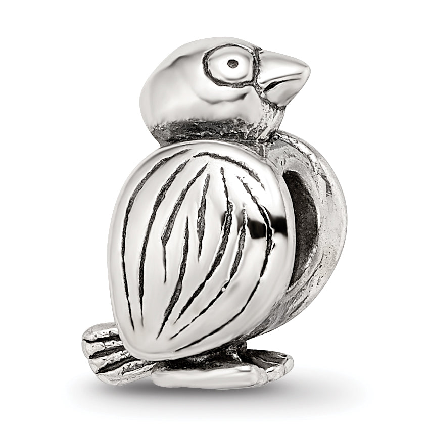 Sterling Silver Reflections Bird Bead