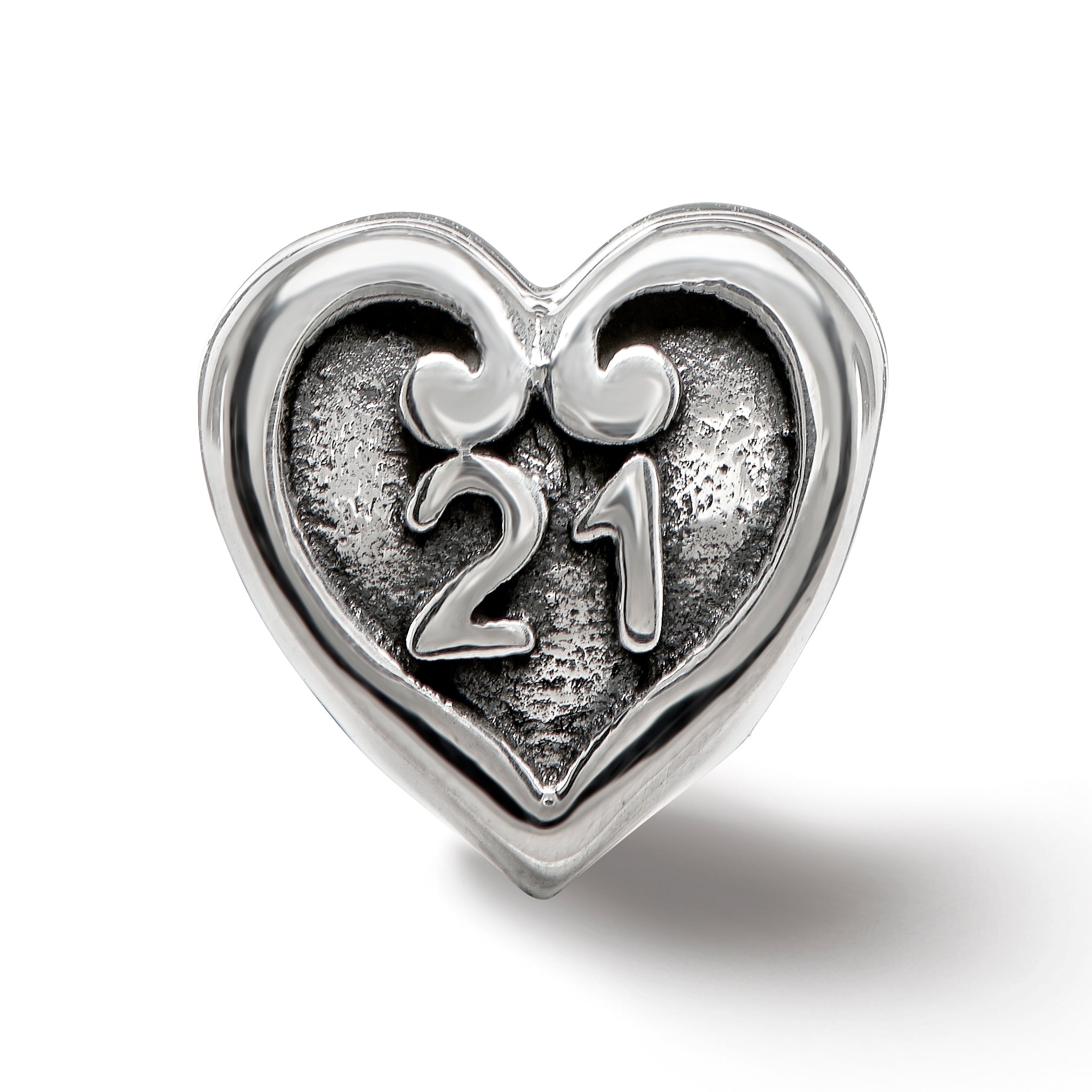 Sterling Silver Reflections 21 Heart Bead