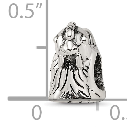 Sterling Silver 925 Antiqued Chicken Bead with Themed Design