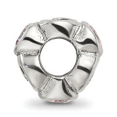 Sterling Silver Reflections Pink CZ Bead
