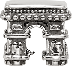 Sterling Silver Reflections Antiqued Arc De Triomphe Bead