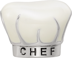 Sterling Silver Reflections Rhod-plated Enamel Chef Hat Bead