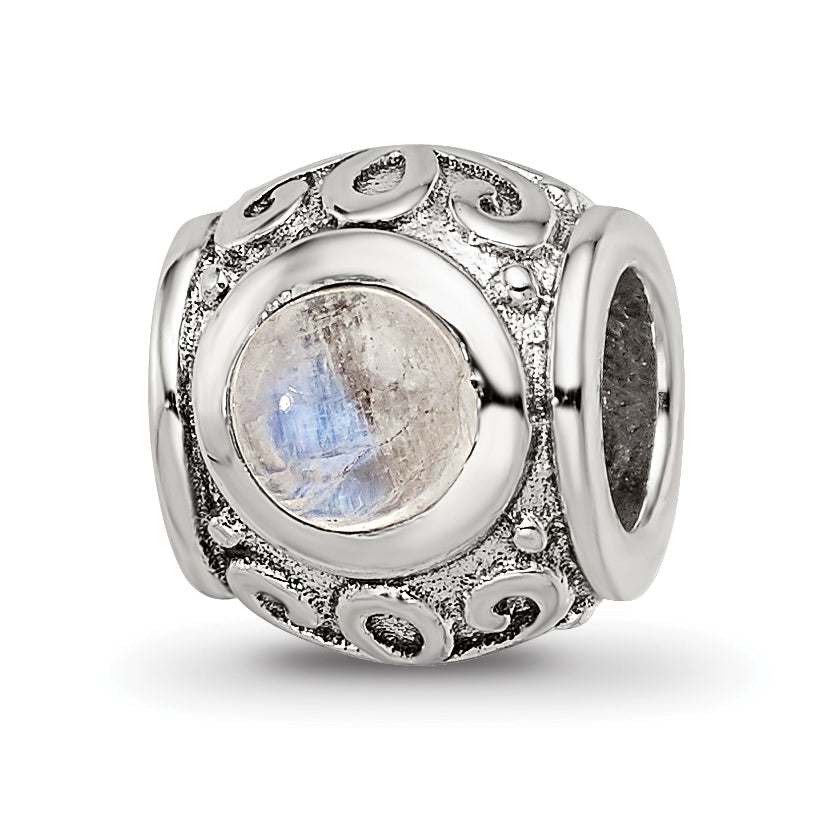Sterling Silver Reflections Moonstone Bead Main image