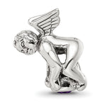 Sophia Jewelers Sterling Silver February Birthstone Bead with Purple CZ Stone