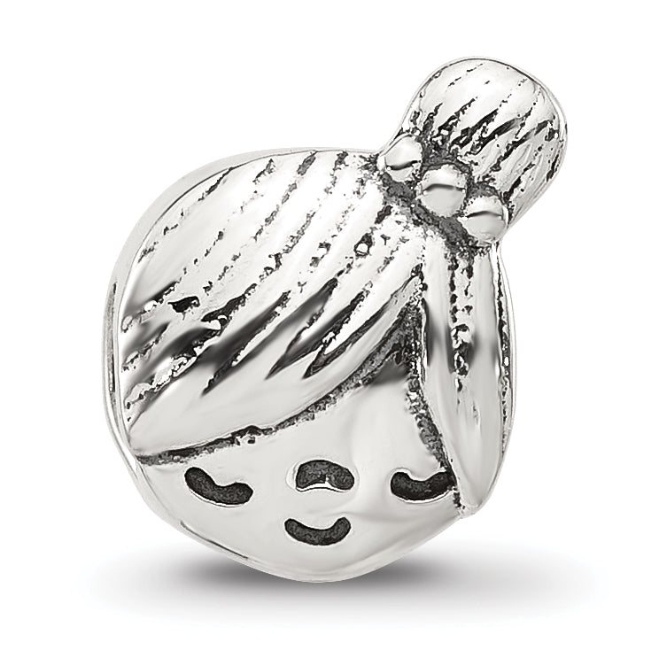 Sterling Silver Reflections Little Girl Head Bead