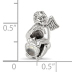 Sterling Silver 925 Antiqued June CZ Bead with Vintage Charm