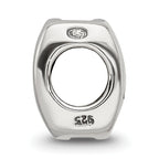 Sterling Silver 925 Libra Zodiac Bead with Antiqued Finish