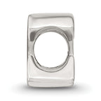 Sterling Silver 925 Polished Letter C Bead Elegant Solid Design