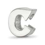 Sterling Silver Reflections Letter C Bead