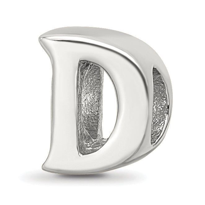 Sterling Silver Reflections Letter D Bead Main image