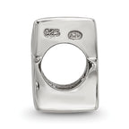 Sterling Silver 925 Polished Letter G Bead Solid Elegance by Sophia Jewelers