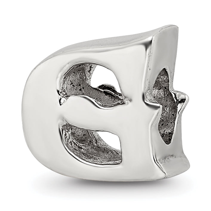 Sterling Silver Reflections Letter G Bead Main image