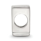 Sterling Silver 925 Polished Letter H Bead Solid Elegant Design