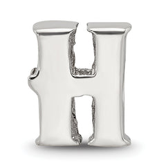 Sterling Silver Reflections Letter H Bead