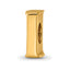 Sterling Silver Gold-plated Reflections Letter I Bead