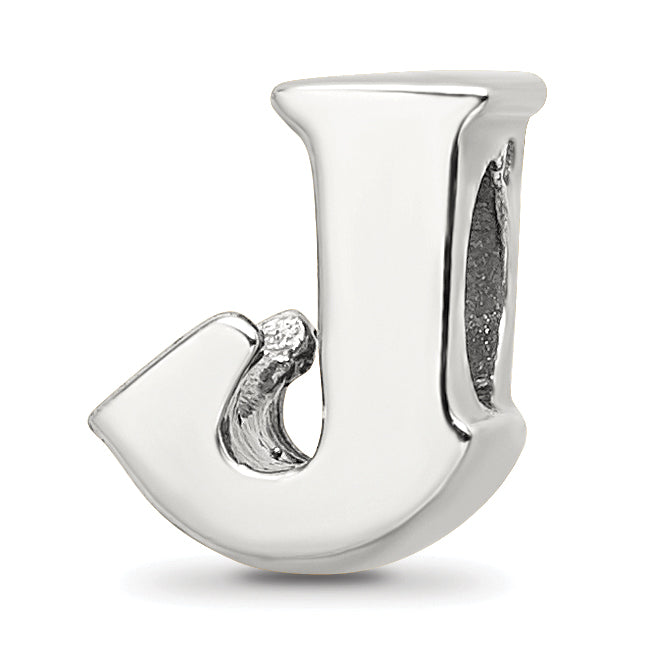Sterling Silver Reflections Letter J Bead Main image