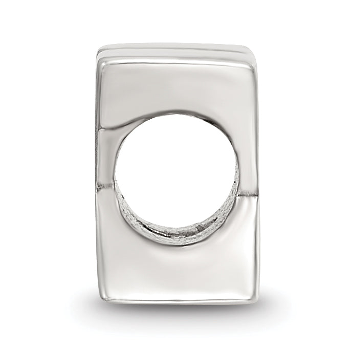Sterling Silver 925 Polished Letter K Bead Solid & Elegant Design