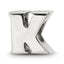 Sterling Silver Reflections Letter K Bead