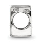Sterling Silver 925 Polished Letter L Bead Elegant Casted Design