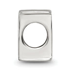 Sophia Jewelers Sterling Silver 925 Polished Letter M Bead Elegant Cast Design