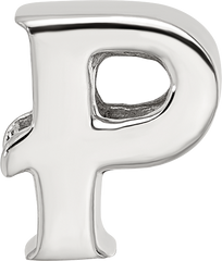 Sterling Silver Reflections Letter P Bead